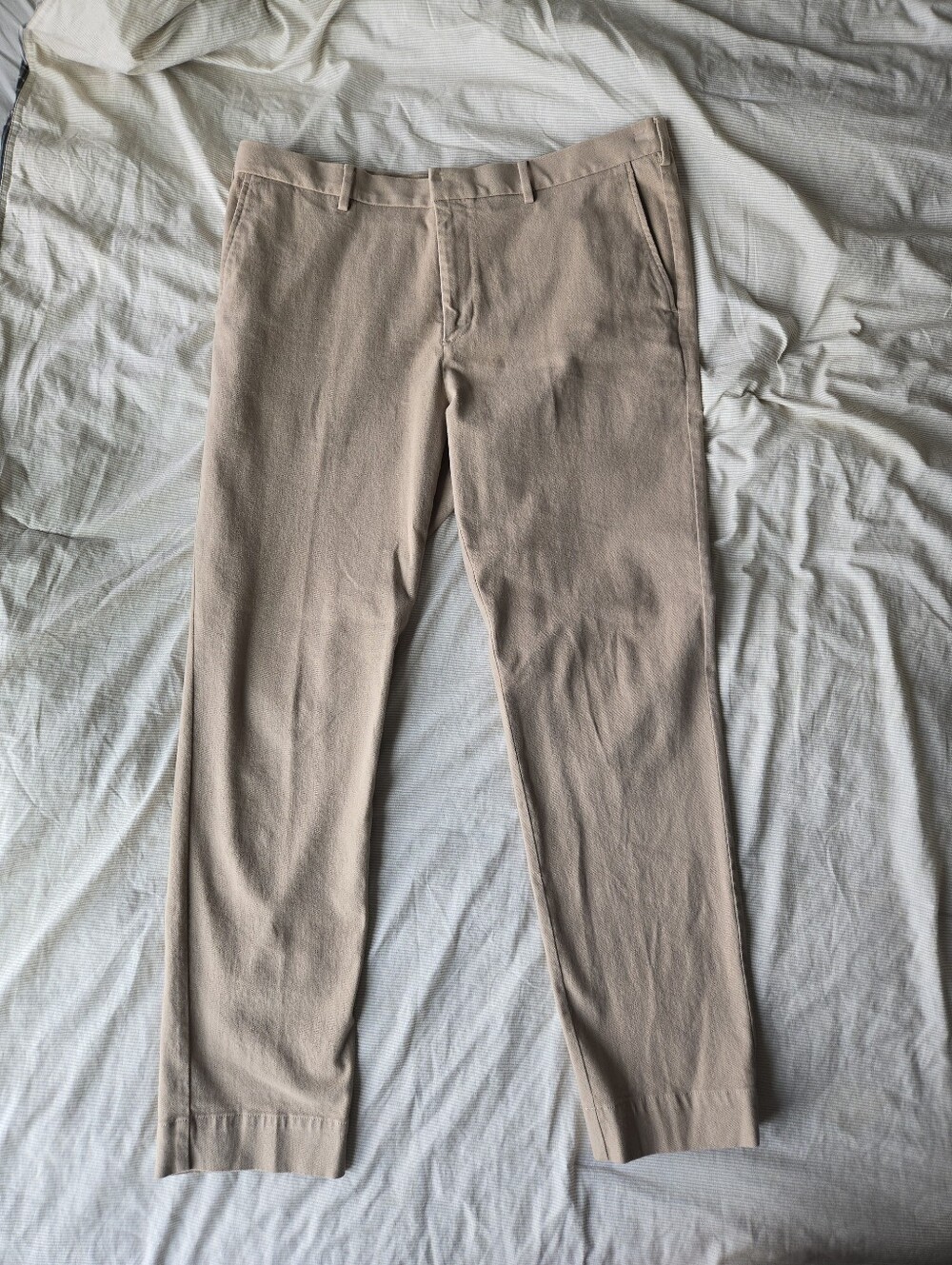 Men's Banana Republic Slim Brushed Beige Chino Pants 40x34
